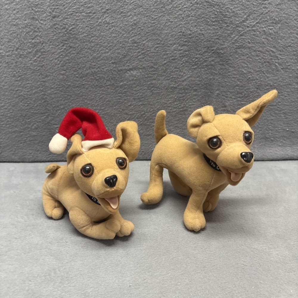 Taco Bell‎ Yo Quiero Chihuahua Advertising Plush Dog w/ Santa Hat Talks Working